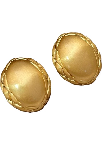 Niş Tasarım Metal Saplama Küpeler Moda Vintage Basit Moda Küpeler (Yurt Dışından)