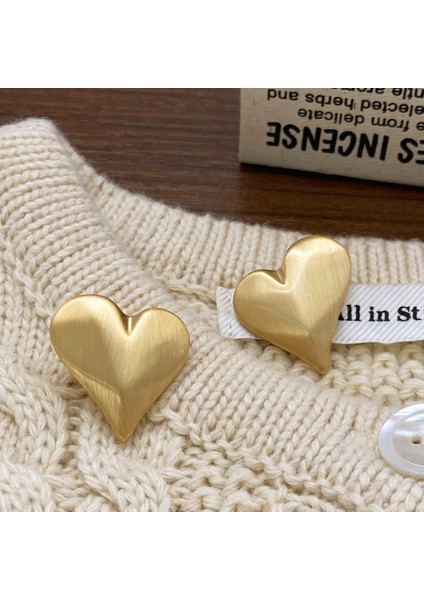 Niş Tasarım Metal Saplama Küpeler Moda Vintage Basit Moda Küpeler (Yurt Dışından)