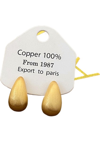 Niş Tasarım Metal Saplama Küpeler Moda Vintage Basit Moda Küpeler (Yurt Dışından)