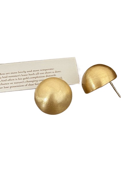 Niş Tasarım Metal Saplama Küpeler Moda Vintage Basit Moda Küpeler (Yurt Dışından)