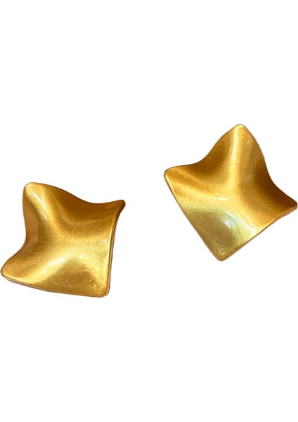 Niş Tasarım Metal Saplama Küpeler Moda Vintage Basit Moda Küpeler (Yurt Dışından)