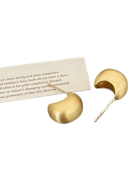 Niş Tasarım Metal Saplama Küpeler Moda Vintage Basit Moda Küpeler (Yurt Dışından)