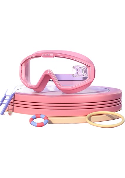 Çocuk Yüzme Gözlükleri Su Geçirmez Buğu Önleyici Hd Büyük Çerçeve Erkek ve Kız Çocukları Profesyonel Yüzme Ekipmanları Yüzme Gözlükleri (Yurt Dışından)