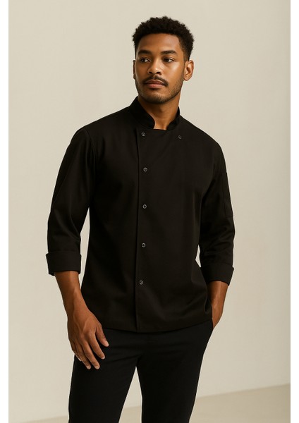 MKWorkwear isim Nakış Seçenekli - Vento Şef Ceketi – Modern Aşçı Kıyafeti | Erkek & Kadın Kullanıma Uygun | Kişiye Özel Üniforma modelleri