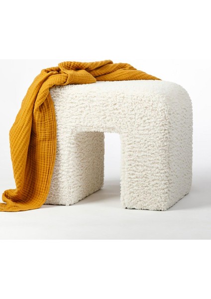 Folk U Puf/bench Peluş Kumaş 40*45 cm / Yükseklik 46 cm modelleri