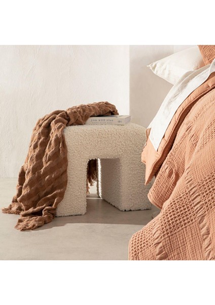 Folk U Puf/bench Peluş Kumaş 40*45 cm / Yükseklik 46 cm indirimleri