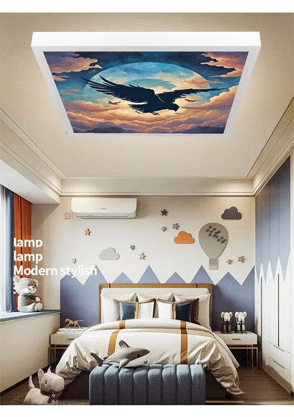 Harry Potter LED Avize, 60X60 Genç Odası LED Lamba, 60W, Beyazı Işık, Harry Potter Çocuk Odası Lamba