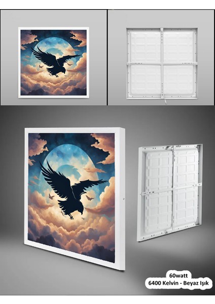 Harry Potter LED Avize, 60X60 Genç Odası LED Lamba, 60W, Beyazı Işık, Harry Potter Çocuk Odası Lamba