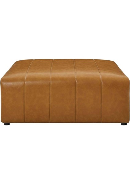 Lüx Suni Deri Kare Puf Taba 60*60CM