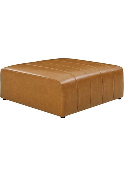 Lüx Suni Deri Kare Puf Taba 60*60CM