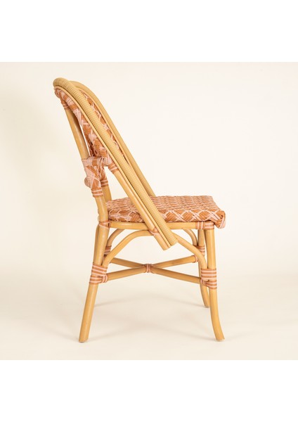 Java Rattan - Synthetıc Sandalye 58X48X90 cm Turuncu