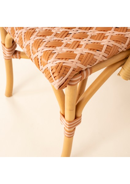 Java Rattan - Synthetıc Sandalye 58X48X90 cm Turuncu