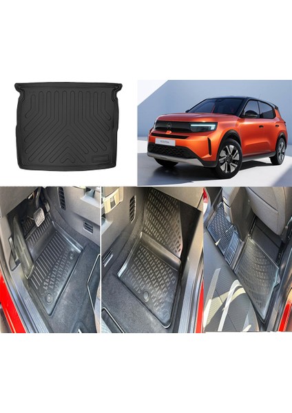 Opel Frontera Elektrikli 2025 ve Sonrası 3D Paspas ve Üst Bagaj Havuzu