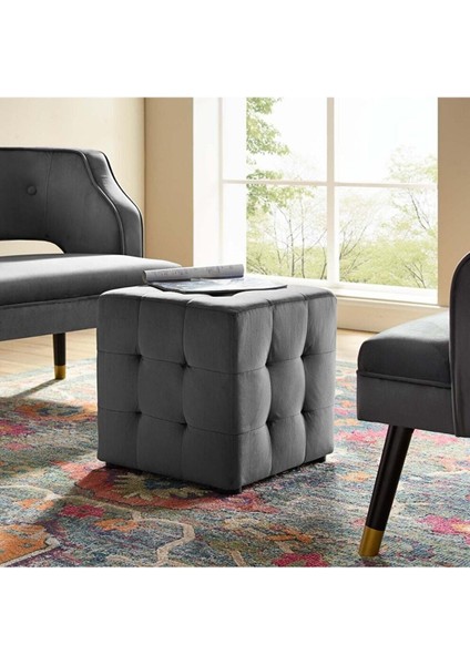 Kiremit Kare Puf Dikişli En*boy 42*42 cm