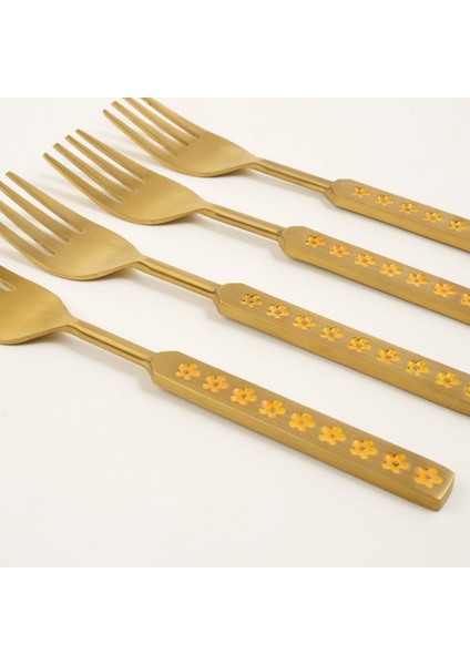 Rampur Çelik Servis Seti 4X20X0.2 cm Renkli