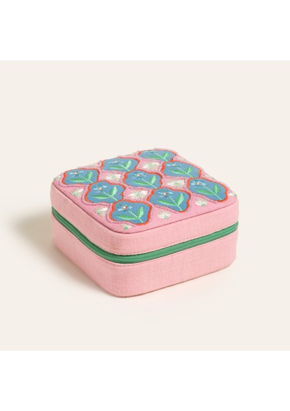 Rajpath Pamuk Dekoratif Kutu 13X13X6 cm Pembe