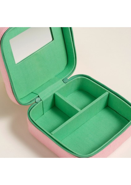 Rajpath Pamuk Dekoratif Kutu 13X13X6 cm Pembe