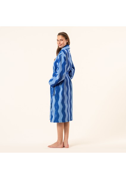Tabea Pamuk Pamuk %100 Pamuk Bornoz - Açık Mavi - Koyu Mavi modelleri