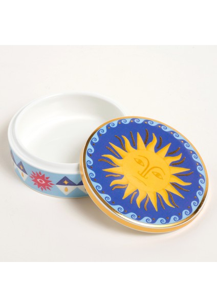 Shekou Porselen Dekoratif Obje 12 x 12 x 4 cm Renkli
