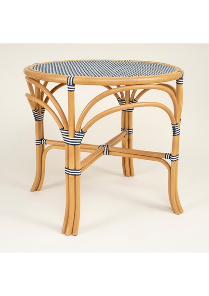 Java Rattan - Synthetıc Yemek Masası 86X86X76 cm Mavi
