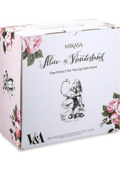 x V&a Alice In Wonderland Fine China Porselen Kek, Pasta Standı 27X34CM fırsatları