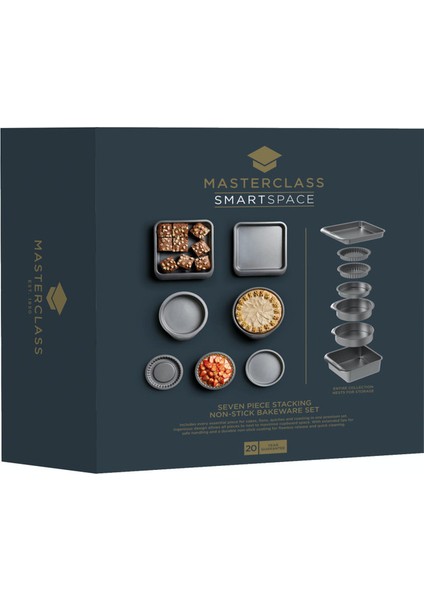 Masterclass Paslanmaz Çelik 7li Kek Pişirme Seti