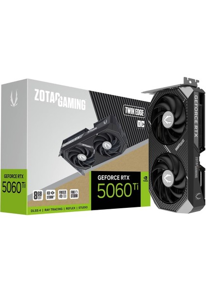 Geforce Rtx 5060 Tı Gamıng Twın Edge Oc 8gb Gddr7 128BIT Dlss 4 Ekran Kartı