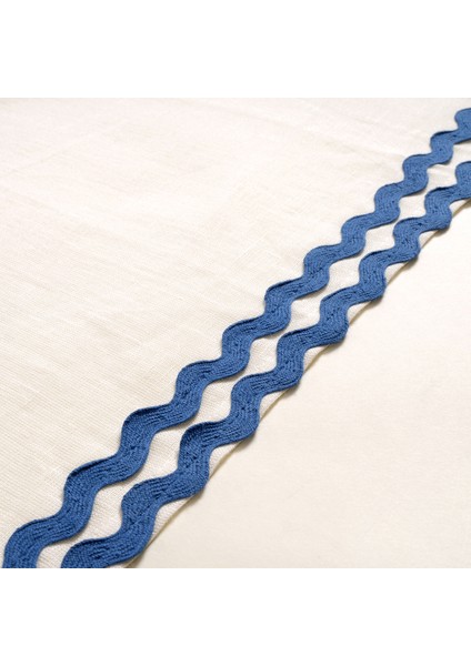 Nilüfer Su Taşı Nakışlı Keten Amerikan Servis 35X50 cm Mavi fırsatları