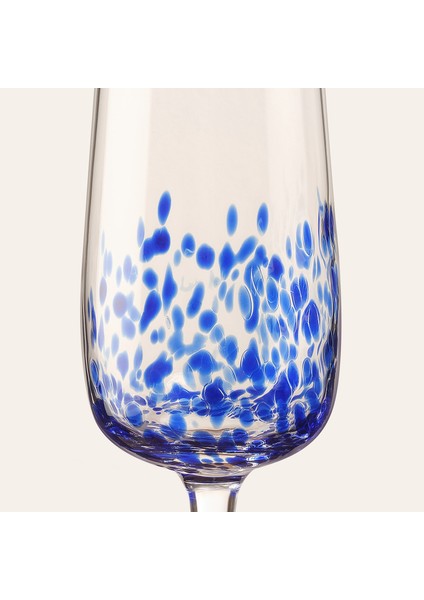 Henan Cam Kadeh 270 ml Mavi