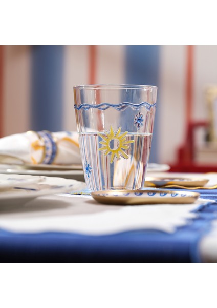 Henan Borosilikat Cam Su Bardağı 400 ml Renkli fiyatları