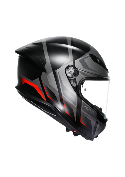 Kask/k6 S Mplk Karve Matt Blk Grey Red fırsatları