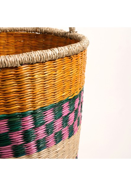 Tam Dao Deniz Çayırı Sepet 33 x 35 cm Renkli
