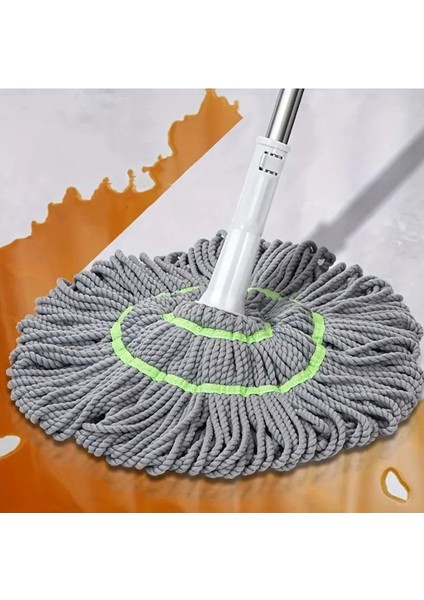 Elite Kendiliğinden Sıkmalı Uzun Saplı Eller Serbest Mikrofiber Paspaslı Twister Mop 1 Adet