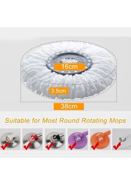 Elite 4 Adet Mop Yedeği Paspas Yedeği Mikrofiber Mop Vilada Ucu 1 Adet modelleri