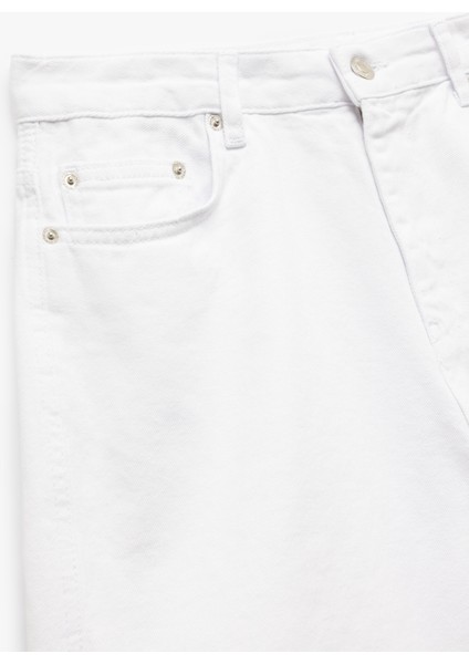 Yeni Sezon Normal Bel Pamuklu Bermuda Oversize Jean Şort