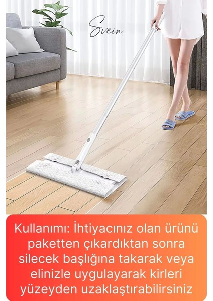 Elite 80 Adet Tak Kullan At Islak Mop Yüzey Temizlik Bezi Havlusu Iz Bırakmaz Fayans Ahşap Duvar Büyük Boy 1 Adet