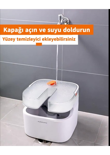 Elite Temiz ve Kirli Suyu Ayıran 2 Başlıklı Temizlik Seti (Yuvarlak Vekare Başlık) 1 Adet