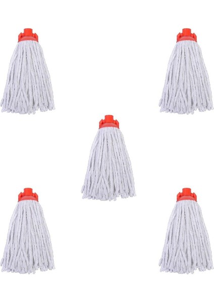 Elite Ispanyola Yedek Vidalı Cotton Mop / Mop Başlığı / Paspas Ucu - 5 Adet 1 Adet