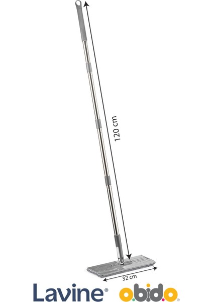 Elite Sillgech Flat Mop 3'lü Sap Set Tablet Yedek Sap + Palet + Mikrofiber Bez 1 Adet