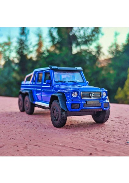 G63 Amg 6x6 Koleksiyon Metal Araba 12CM Lüks Arazi Araba Mavi fiyatları