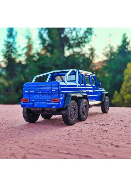 G63 Amg 6x6 Koleksiyon Metal Araba 12CM Lüks Arazi Araba Mavi modelleri