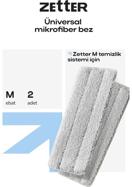 Elite Tablet Mop Yedek Bez Mikrofiber Mop Bezi - Medıum 1 Adet