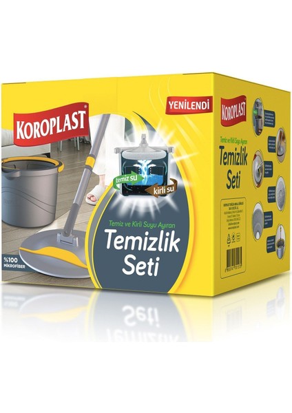 Elite Temizlik Seti Temiz ve Kirli Suyu Ayıran Temizlik Mopu 1 Adet