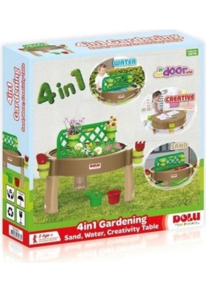 4in1 Bahçe Kum Su Aktivite Masası 3076