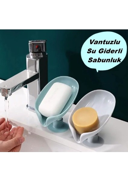 Elite Pratik Vantuzlu Su Giderli Sabunluk Vantuzlu Su Tutmaz Katı Sabunluk 1 Adet