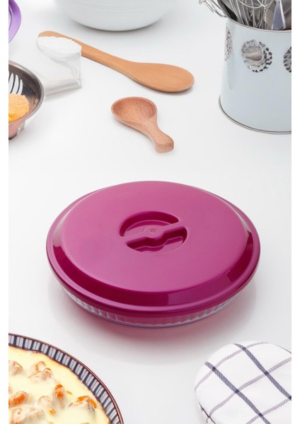 Plastik Buhar Kanallı Yuvarlak Borcam Kapağı