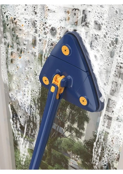 Elite Parsa Sihirli Teleskobik Hazneli Üçgen Mikrofiber Mop Paspas 1 Adet