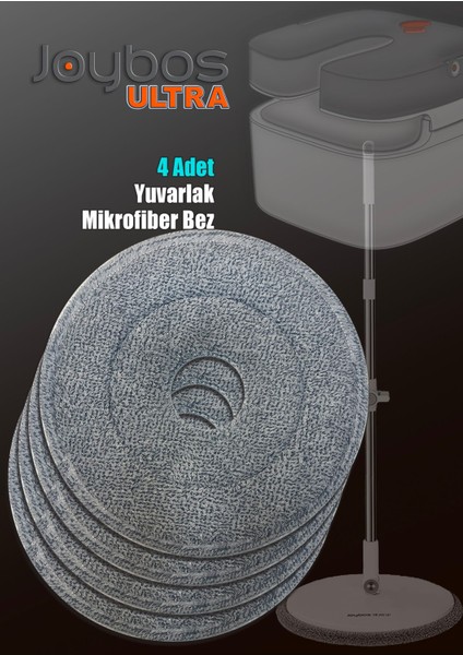 Elite 4 Adet Yuvarlak Mikrofiber Bez 1 Adet