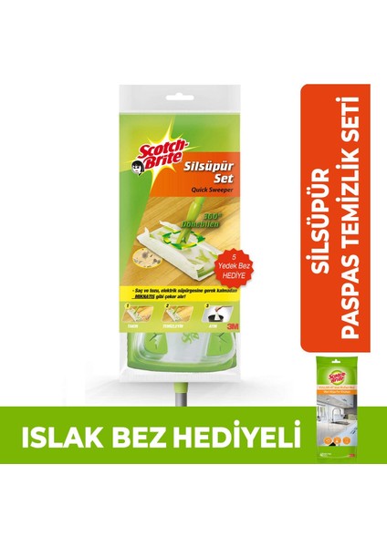 Elite Silsüpür Q600 Paspas Temizlik Seti + Islak Bez Hediyeli 1 Adet