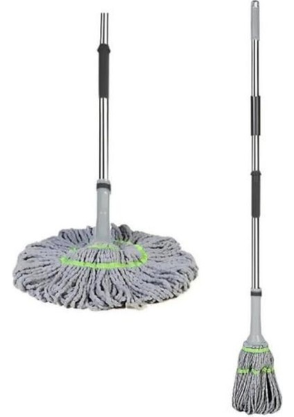 Elite 45 cm Alanı Tek Hamlede Temizleyen Tasarım Harikasıteleskopik Kendinden Sıkmalı Örgülü Twister Mop ( 1 Adet